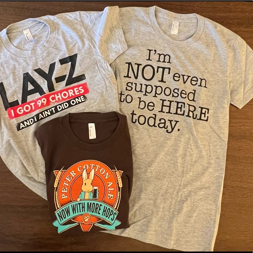 Three American Apparel T-Shirts for $20, size medium - NEVER WORN